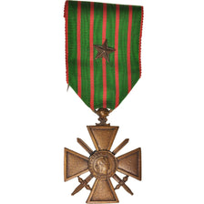 France, Croix de Guerre de 1914-1918, Medal, 1918, Excellent Quality, Bronze, 37