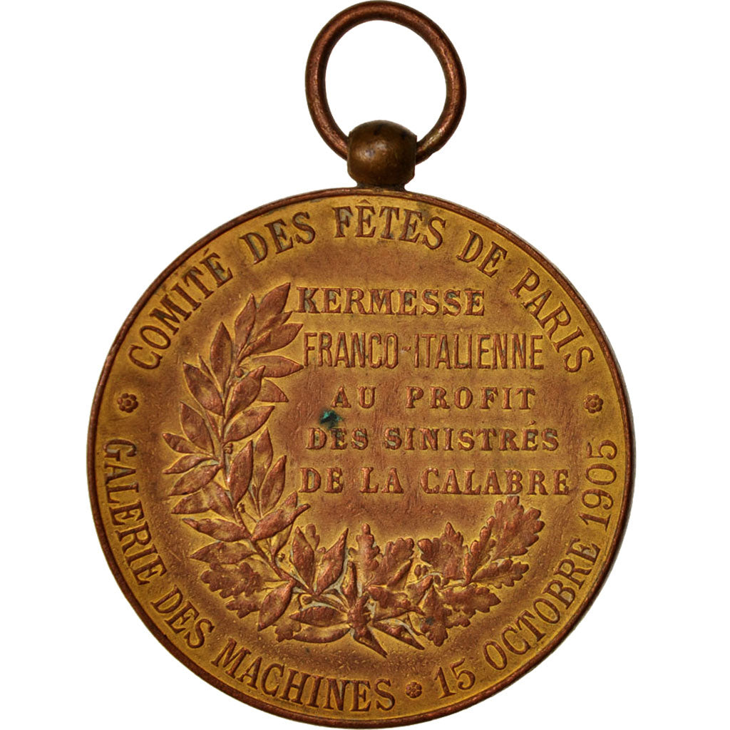 Francia, Medal, Comité des fêtes de Paris, Kermesse Franco-Italienne