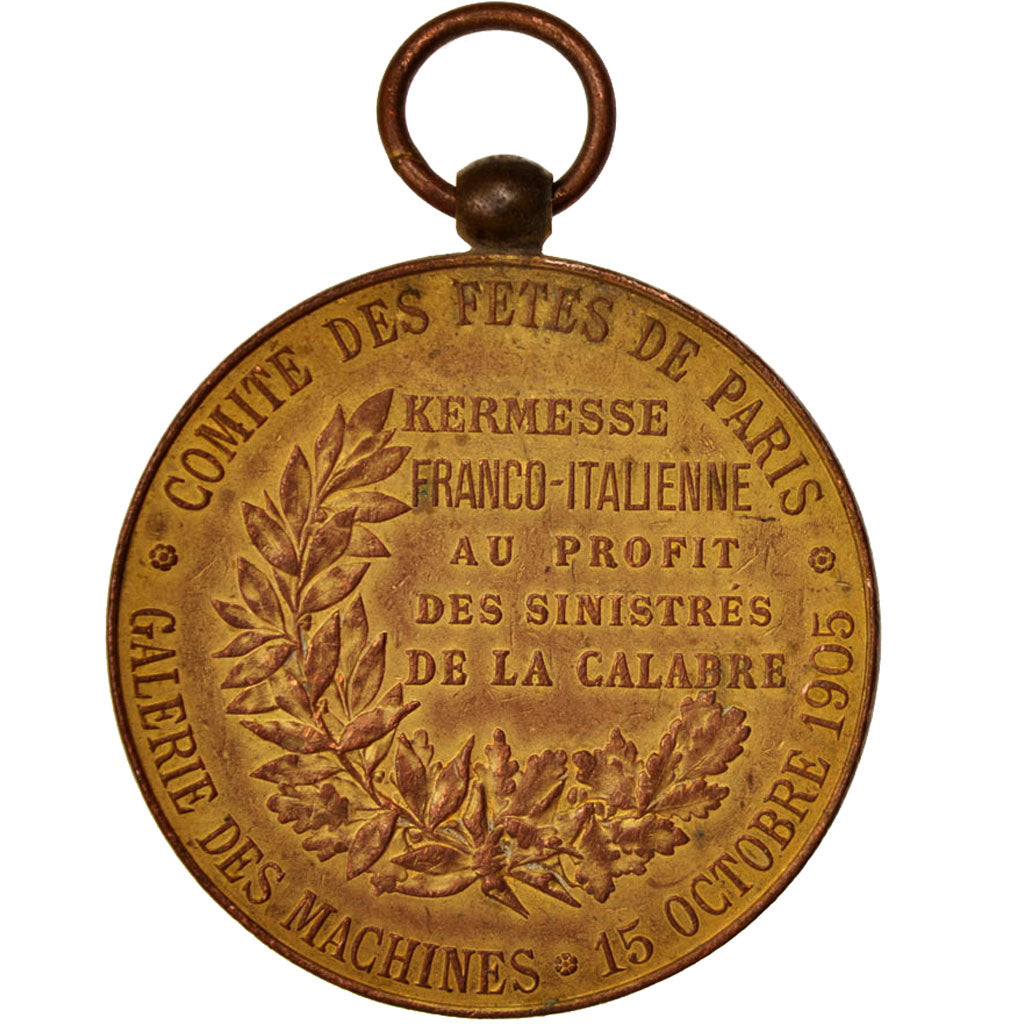 Francia, Medal, Comité des fêtes de Paris, Kermesse Franco-Italienne