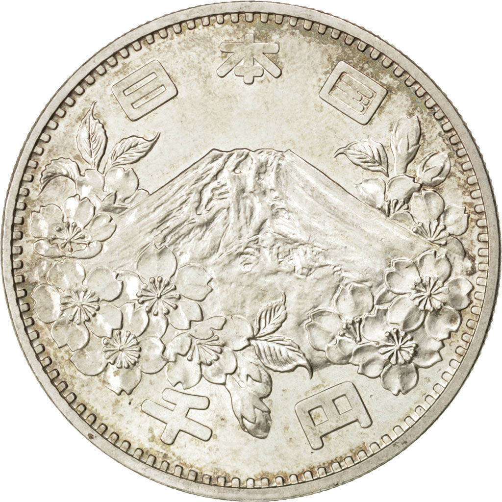 JAPAN, 1000 Yen, 1964, KM #80, MS(63), Silver, 35, 20.39
