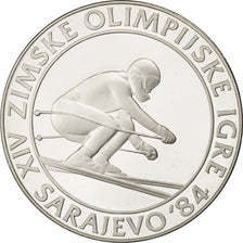 YUGOSLAVIA, 500 Dinara, 1982, KM #92, MS(65-70), Silver, 23.04