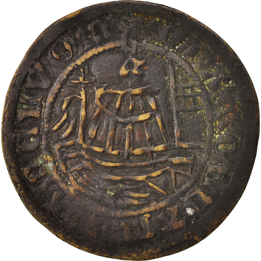 Francia, Medal, Royal, Jeton à la nef, MB+, Rame