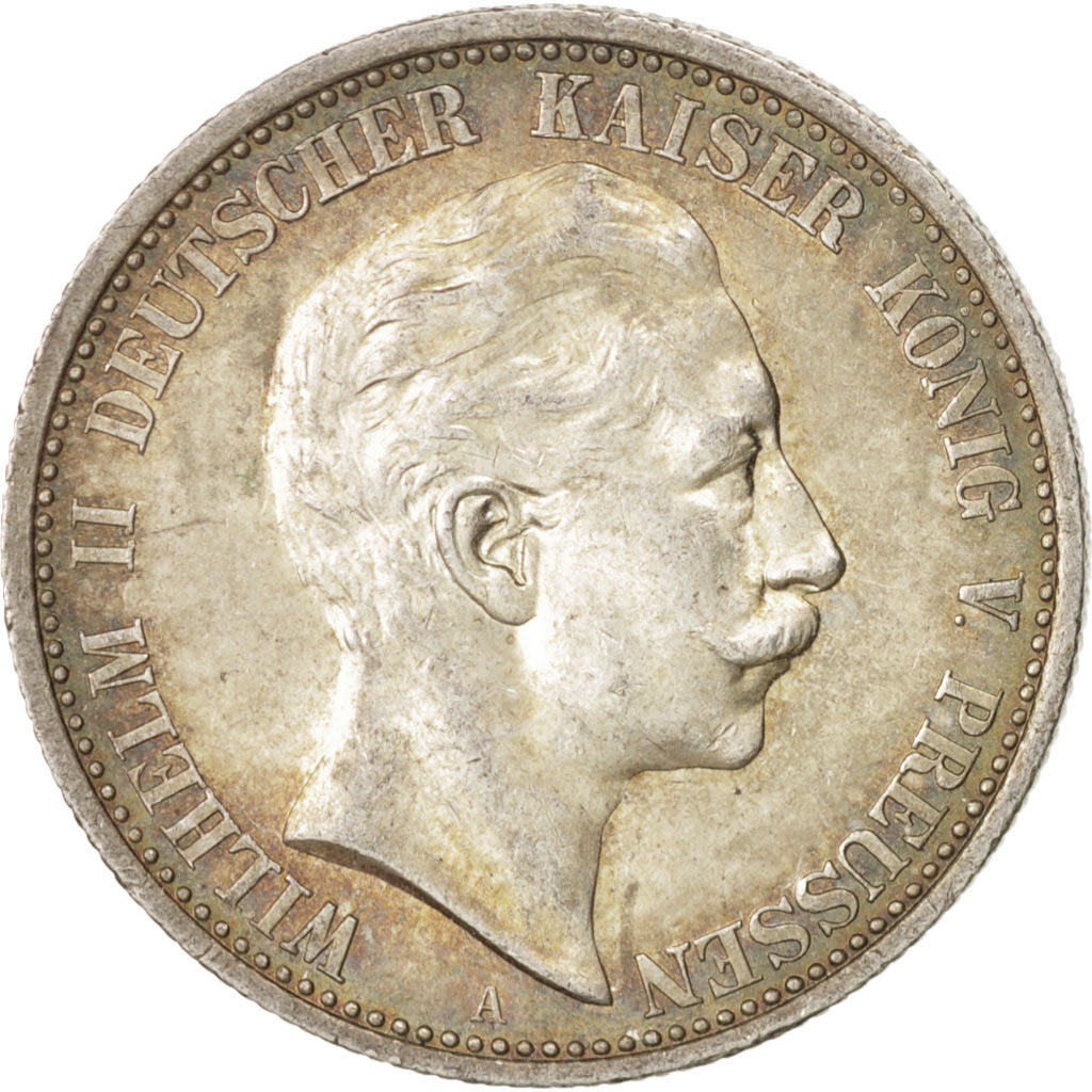 Coin, German States, PRUSSIA, Wilhelm II, 2 Mark, 1905, Berlin, MS(63), Silver
