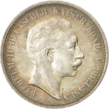 Munten, Duitse staten, PRUSSIA, Wilhelm II, 2 Mark, 1905, Berlin, UNC-, Zilver
