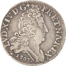 France, Louis XIV, 10 Sols aux couronnes de Metz, 10 Sols-1/8 Ecu, 1707, Metz