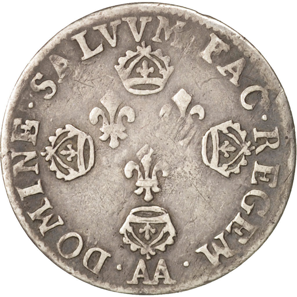 France, Louis XIV, 10 Sols aux couronnes de Metz, 10 Sols-1/8 Ecu, 1707, Metz