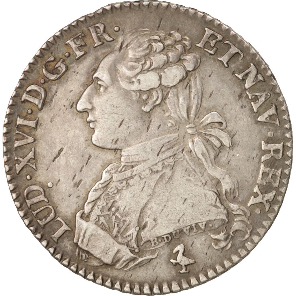 Coin, France, Louis XVI, 1/5 Écu, 24 Sols, 1/5 ECU, 1778, Paris, EF(40-45)