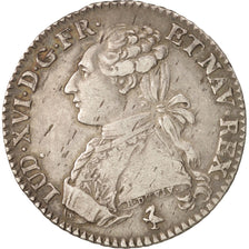 Coin, France, Louis XVI, 1/5 Écu, 24 Sols, 1/5 ECU, 1778, Paris, EF(40-45)
