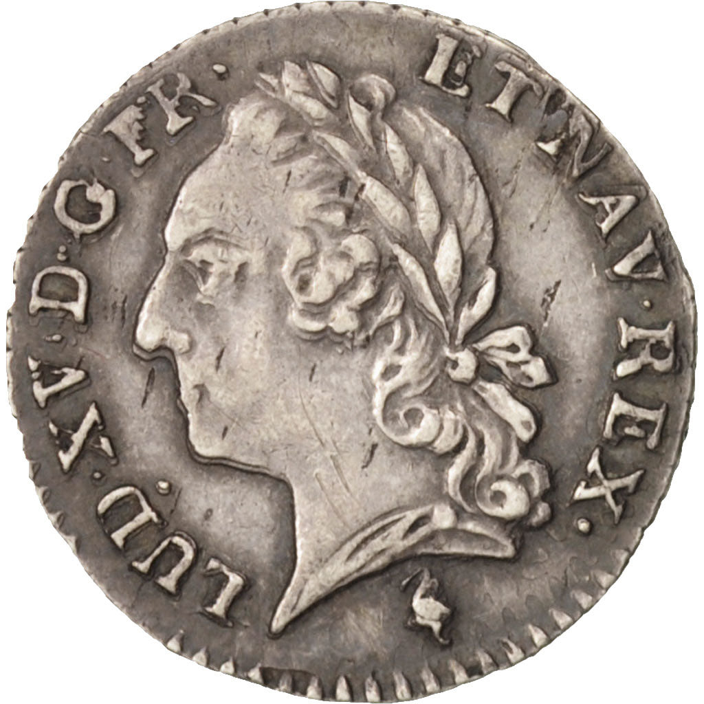 Coin, France, Louis XV, 1/20 Écu à la vieille tête (6 sols), 6 Sols, 1/20