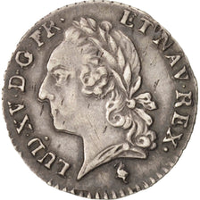 Coin, France, Louis XV, 1/20 Écu à la vieille tête (6 sols), 6 Sols, 1/20