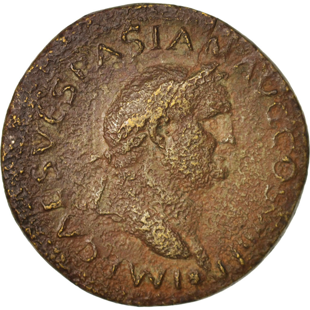Coin, Vespasian, As, Roma, VF(20-25), Copper, RIC:878 var. As