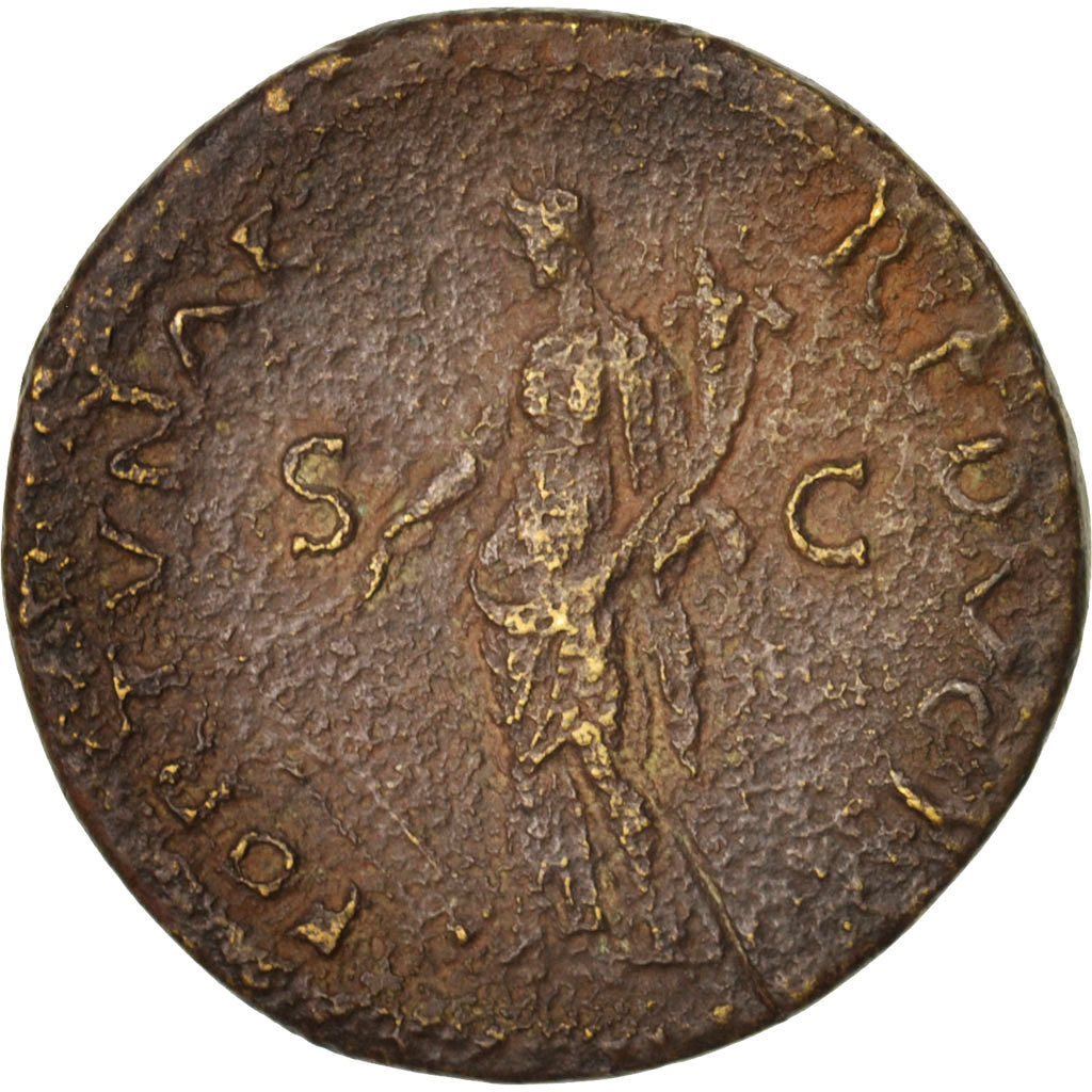 Coin, Vespasian, As, Roma, VF(20-25), Copper, RIC:878 var. As