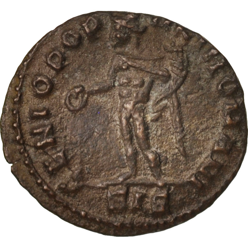 Coin, Severus II, 1/4 Follis, 305-306, Siscia, EF(40-45), Copper, RIC:170a