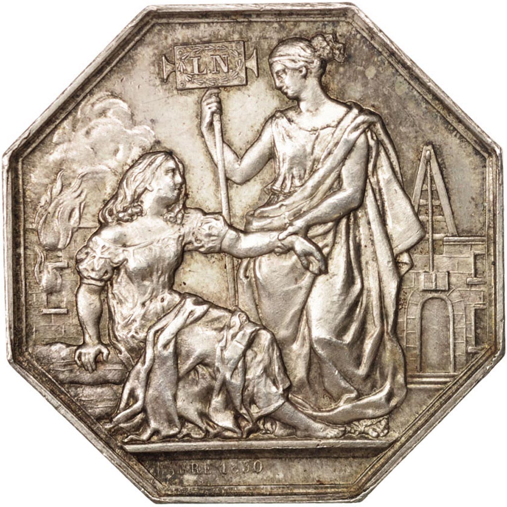 Frankreich, Token, Insurance, La Nationale, 1817, Barre, SS+, Silber