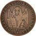 Italien Staaten, VENICE, 5 Centesimi, 1849, Venice, S, Copper, KM:809