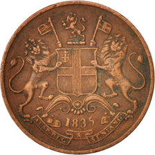 Monnaie, INDIA-BRITISH, 1/4 Anna, 1835, TTB, Cuivre, KM:446.2
