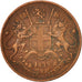 Coin, INDIA-BRITISH, 1/4 Anna, 1835, EF(40-45), Copper, KM:446.2