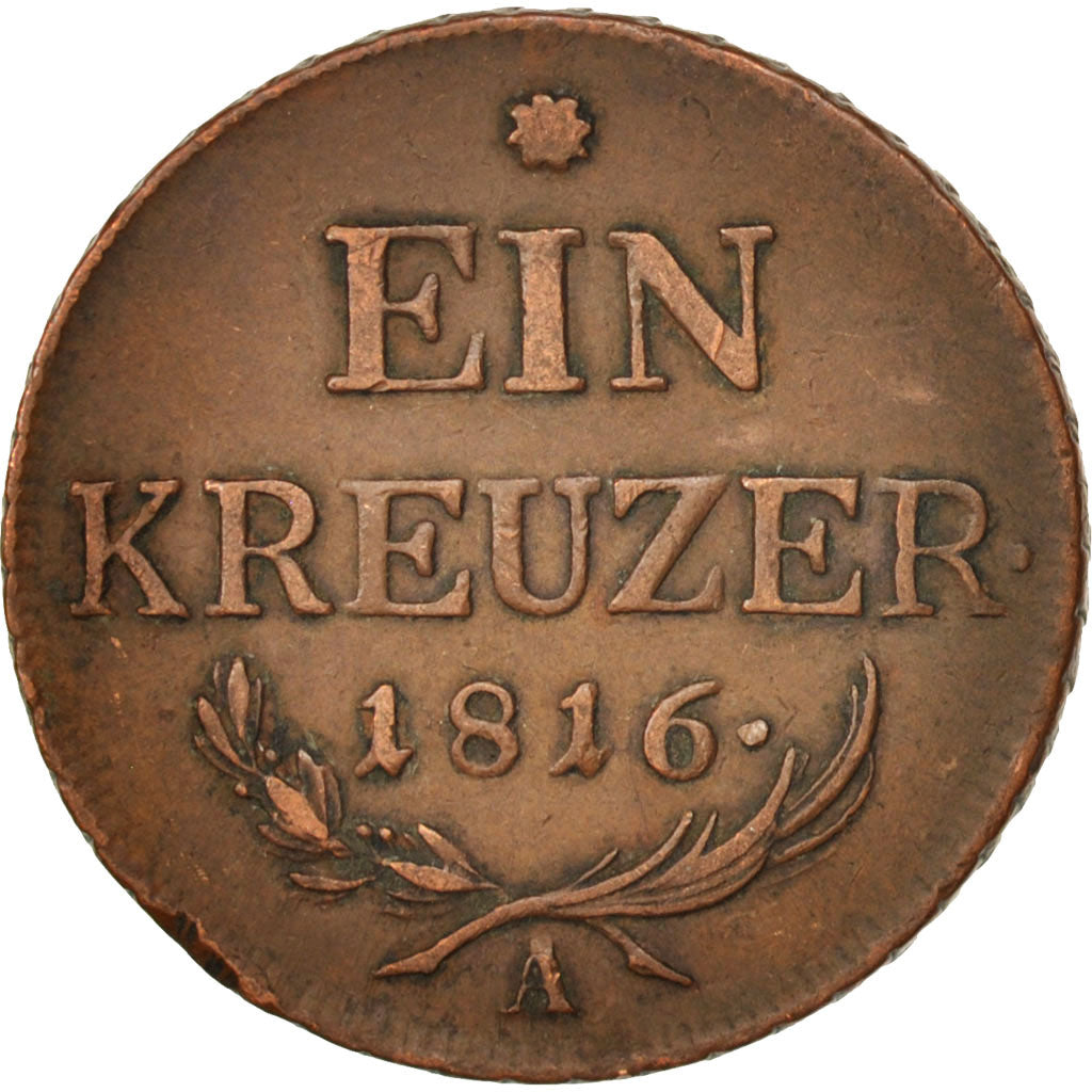 Coin, Austria, Franz II (I), Kreuzer, 1816, EF(40-45), Copper, KM:2113