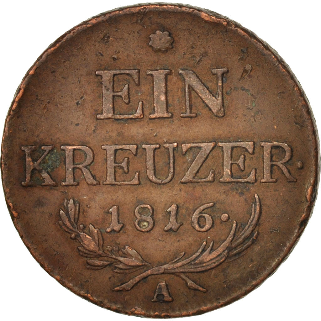 Munten, Oostenrijk, Franz II (I), Kreuzer, 1816, ZF, Koper, KM:2113