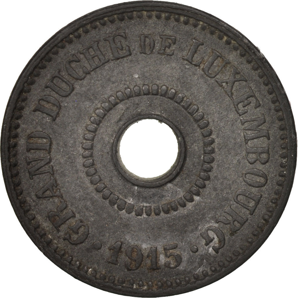 Lussemburgo, Marie Adelaide, 5 Centimes, 1915, BB+, Zinco, KM:27