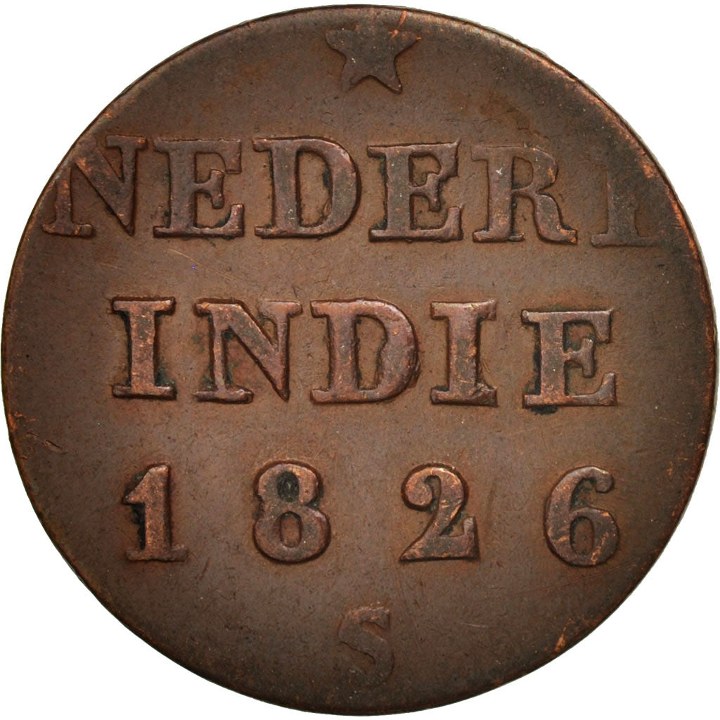 NETHERLANDS EAST INDIES, SUMATRA, ISLAND OF, 1/4 Stuiver, 1826, Utrecht
