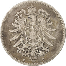 Coin, GERMANY - EMPIRE, Wilhelm I, Mark, 1876, VF(30-35), Silver, KM:7