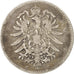 Coin, GERMANY - EMPIRE, Wilhelm I, Mark, 1876, VF(30-35), Silver, KM:7
