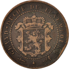 Coin, Luxembourg, William III, 2-1/2 Centimes, 1854, Utrecht, VF(20-25), Bronze