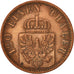 Münze, Deutsch Staaten, PRUSSIA, Wilhelm I, 3 Pfennig, 1870, SS+, Kupfer