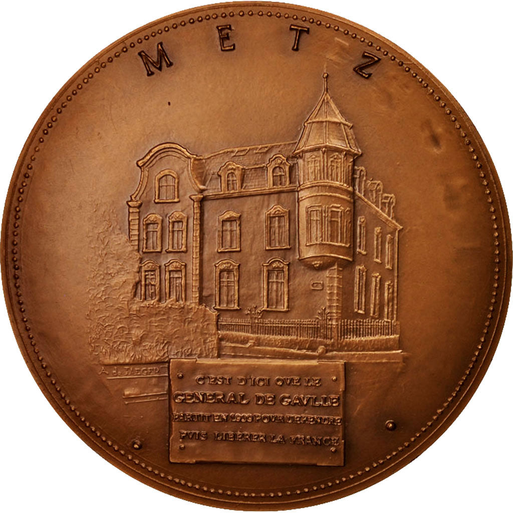 France, Medal, Colonel De Gaulle, Commandant la 4eme division cuirassée