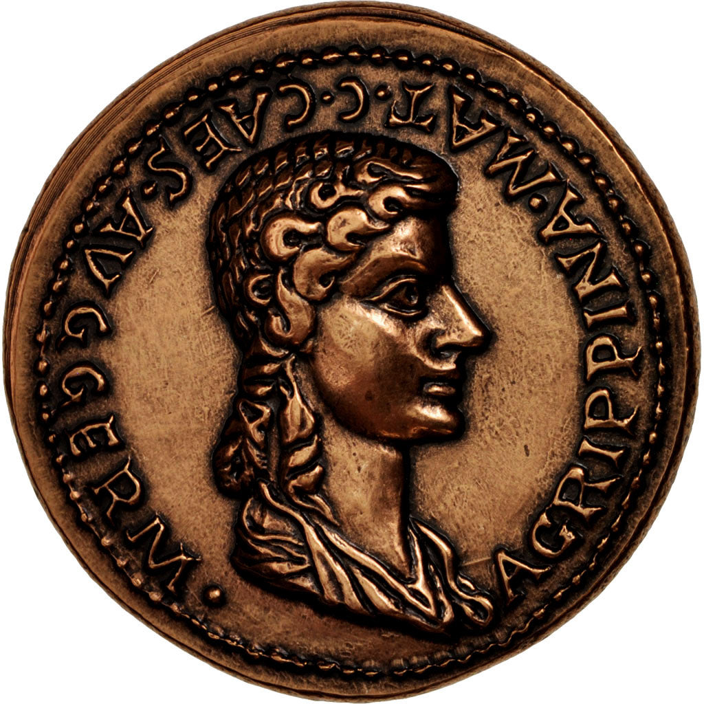 France, Medal, Germanicus and Agrippina, History, MS(65-70), Bronze