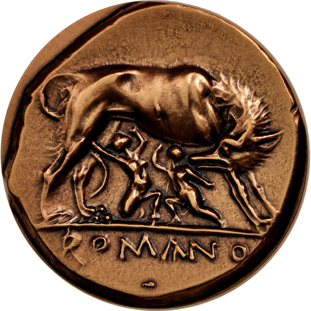 Francia, Medal, Didrachme romano-campanien, History, FDC, Bronce