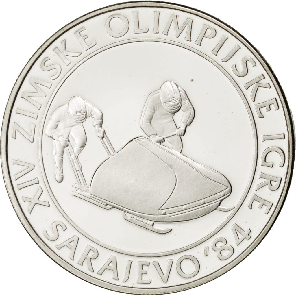 YUGOSLAVIA, 100 Dinara, 1983, KM #99, MS(65-70), Silver, 30, 12.80