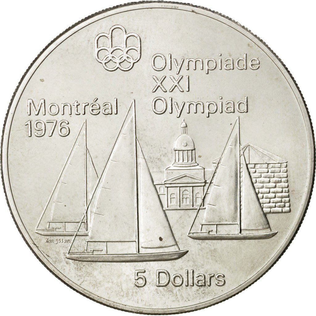 Coin, Canada, Elizabeth II, 5 Dollars, 1973, Royal Canadian Mint, Ottawa