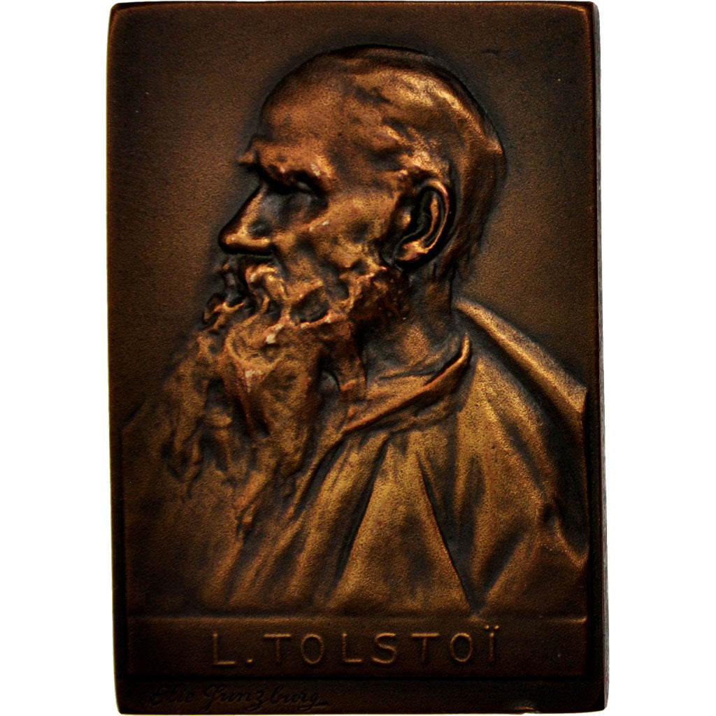 Germany, Medal, Léon Tolstoï, Arts & Culture, AU(55-58), Bronze