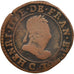 France, Louis XIV, Double Tournois, 1585, Saint Lô, VF(20-25), Copper