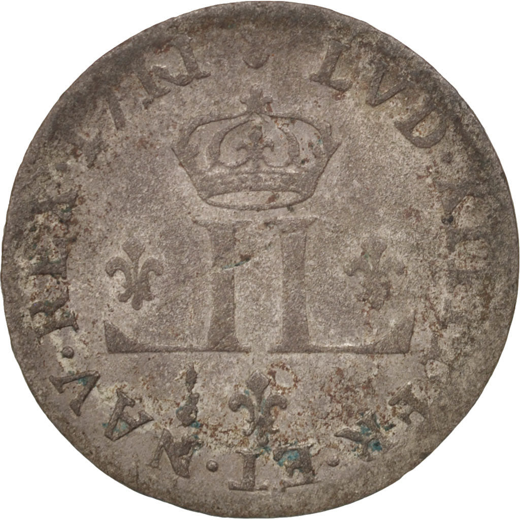 France, Louis XIV, XXX Deniers aux 2 L couronnés, 30 Deniers, 1711, Metz