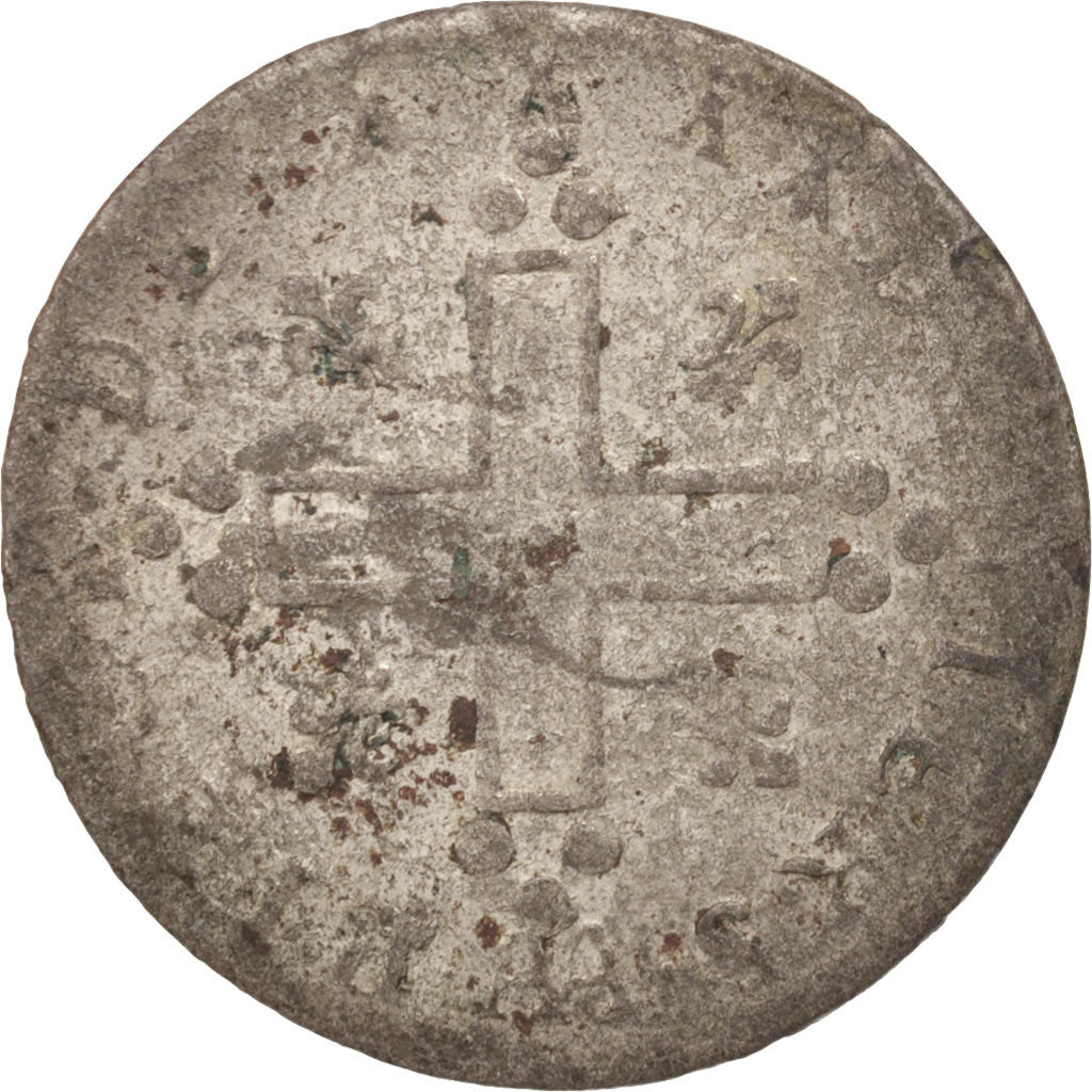 France, Louis XIV, XXX Deniers aux 2 L couronnés, 30 Deniers, 1711, Metz