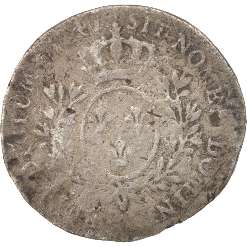 France, Louis XV, 1/10 Écu au bandeau, 12 Sols, 1/10 ECU, 1747, Paris, AG(3)