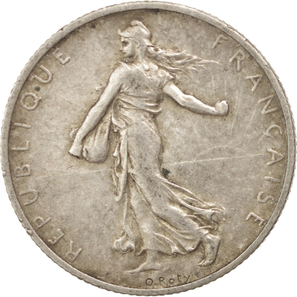 France, Semeuse, 2 Francs, 1912, Paris, VF(30-35), Silver, KM:845.1, Gadoury:532