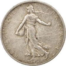 France, Semeuse, 2 Francs, 1912, Paris, VF(30-35), Silver, KM:845.1, Gadoury:532