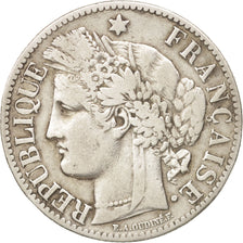 Moneta, Francia, Cérès, 2 Francs, 1887, Paris, MB, Argento, KM:817.1