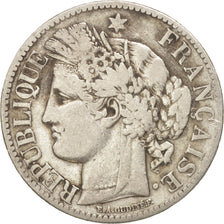 France, Cérès, 2 Francs, 1881, Paris, VF(20-25), Silver, KM:817.1