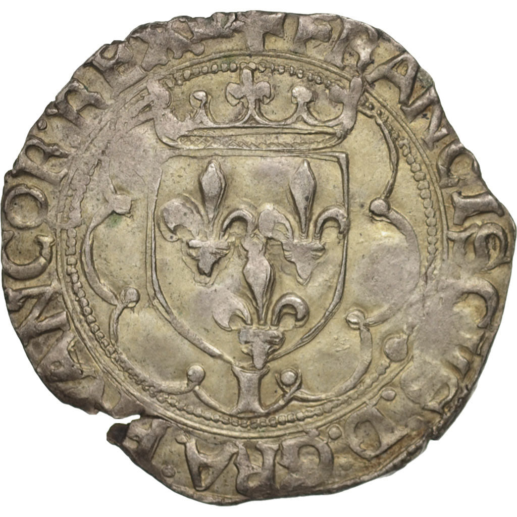 France, François Ier, Douzain, Limoges, EF(40-45), Billon, Duplessy:927