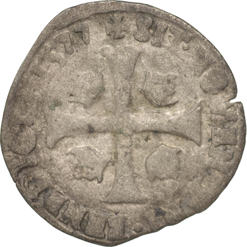 Coin, France, Douzain with 2H, Poitiers, F(12-15), Billon, Duplessy:1140