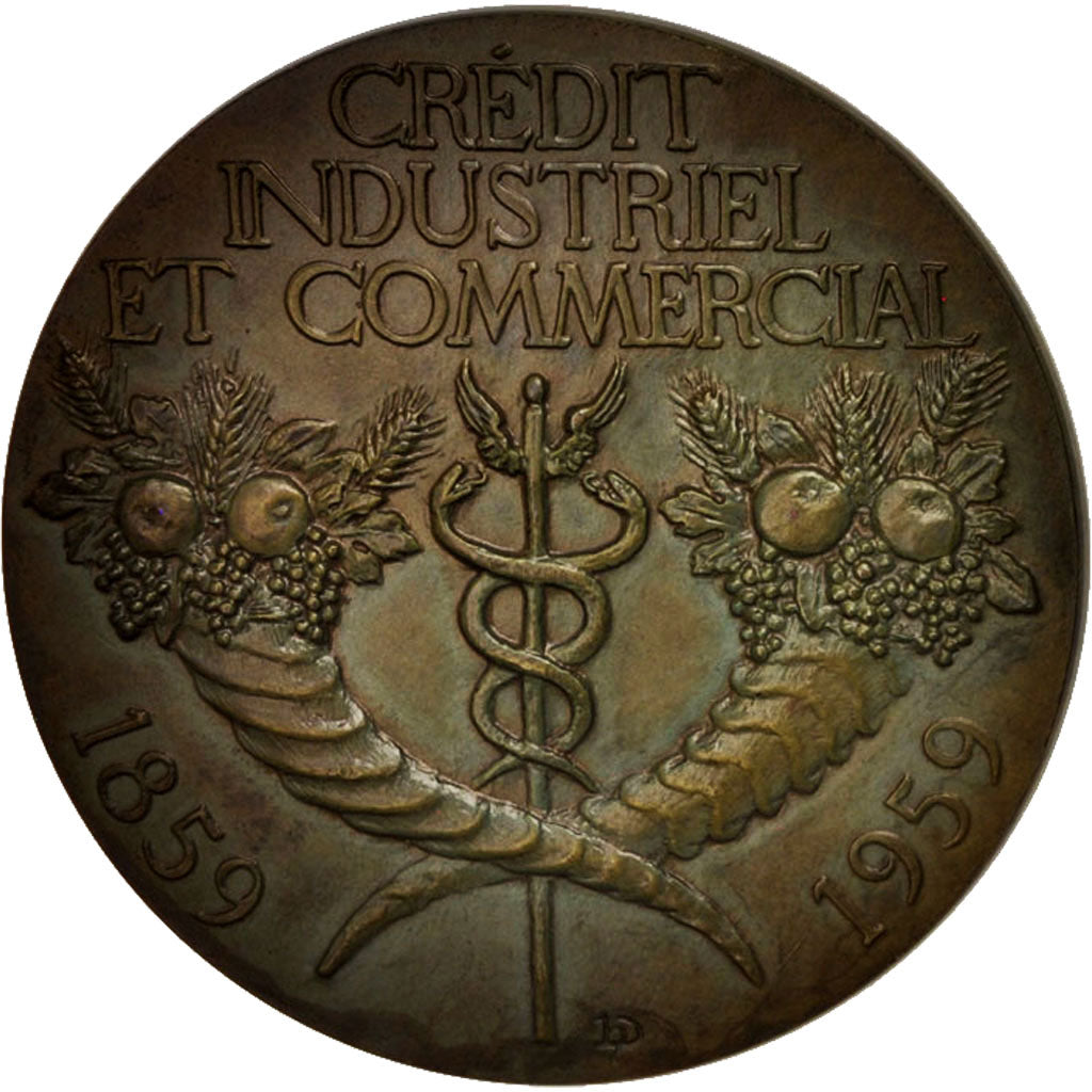 Frankreich, Medal, Crédit industriel et commercial, Business & industry, 1959
