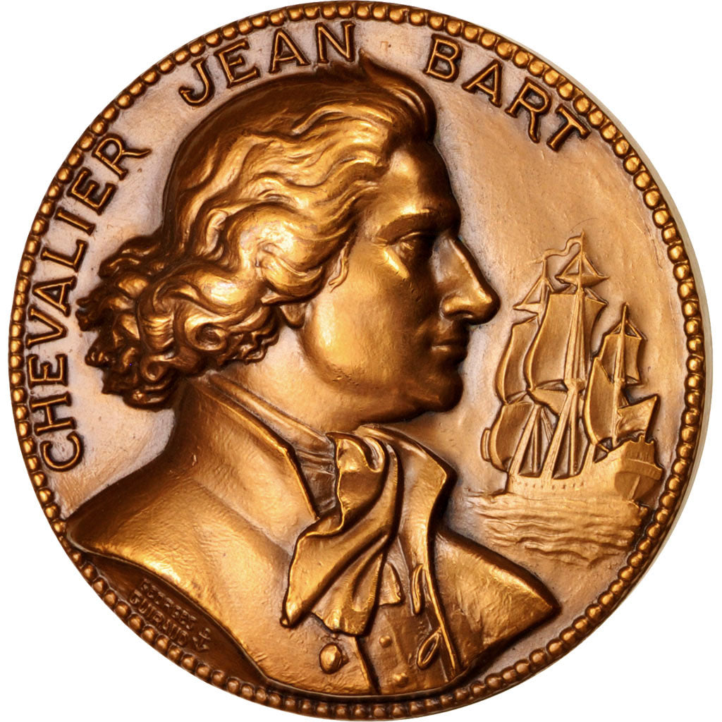 Frankrijk, Medal, Chevalier Jean Bart, Shipping, Guiraud, UNC-, Bronze