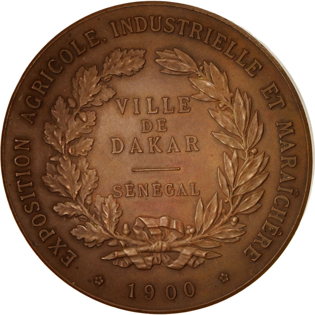 Senegal, Medal, Ville de Dakar, Exposition agricole, industrielle et maraîchêre