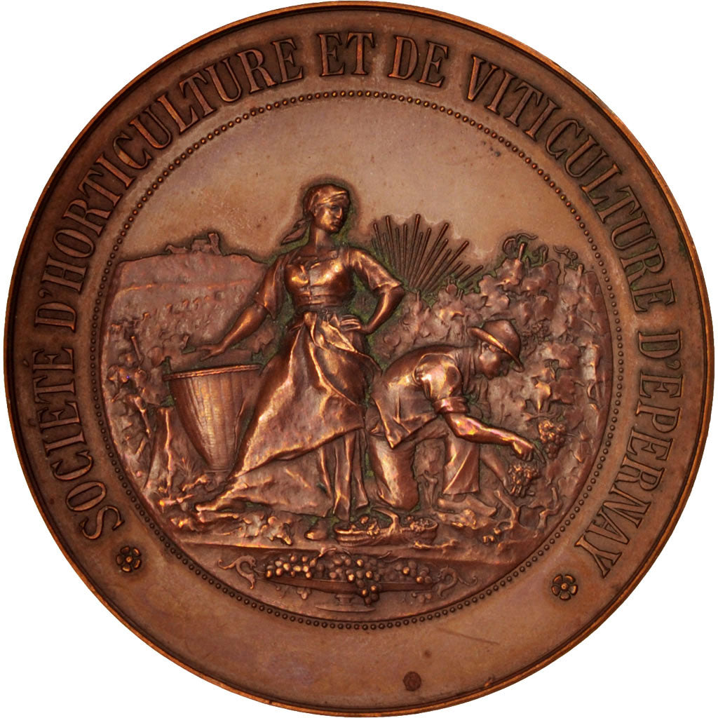 France, Medal, Ville d'Épernay, Société d'Horticulture et de viticulture