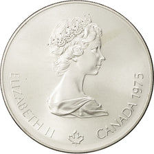 CANADA, 5 Dollars, 1975, Royal Canadian Mint, KM #101, MS(63), Silver, 38, 24.23